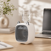 Mini ventilateur chat avec brumisation et veilleuse – détail du produit