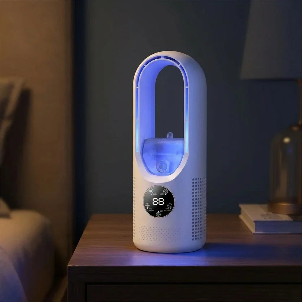 Mini rafraîchisseur d’air avec écran LED