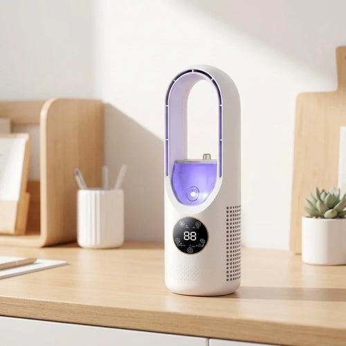 Mini rafraîchisseur d’air avec écran LED – vue alternative