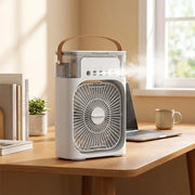 Ventilateur brumisateur 3-en-1 avec veilleuse – autre angle