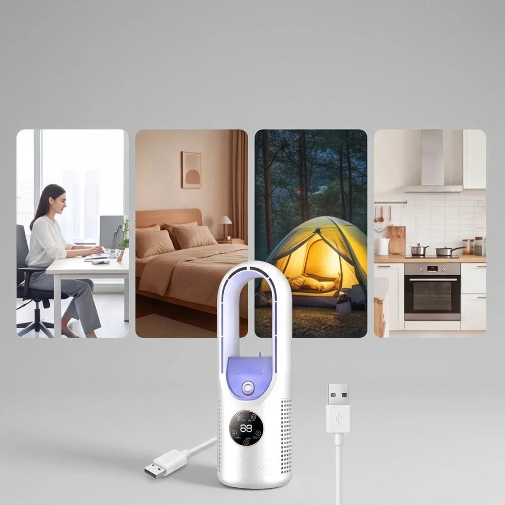 Mini rafraîchisseur d’air avec écran LED – détail du produit