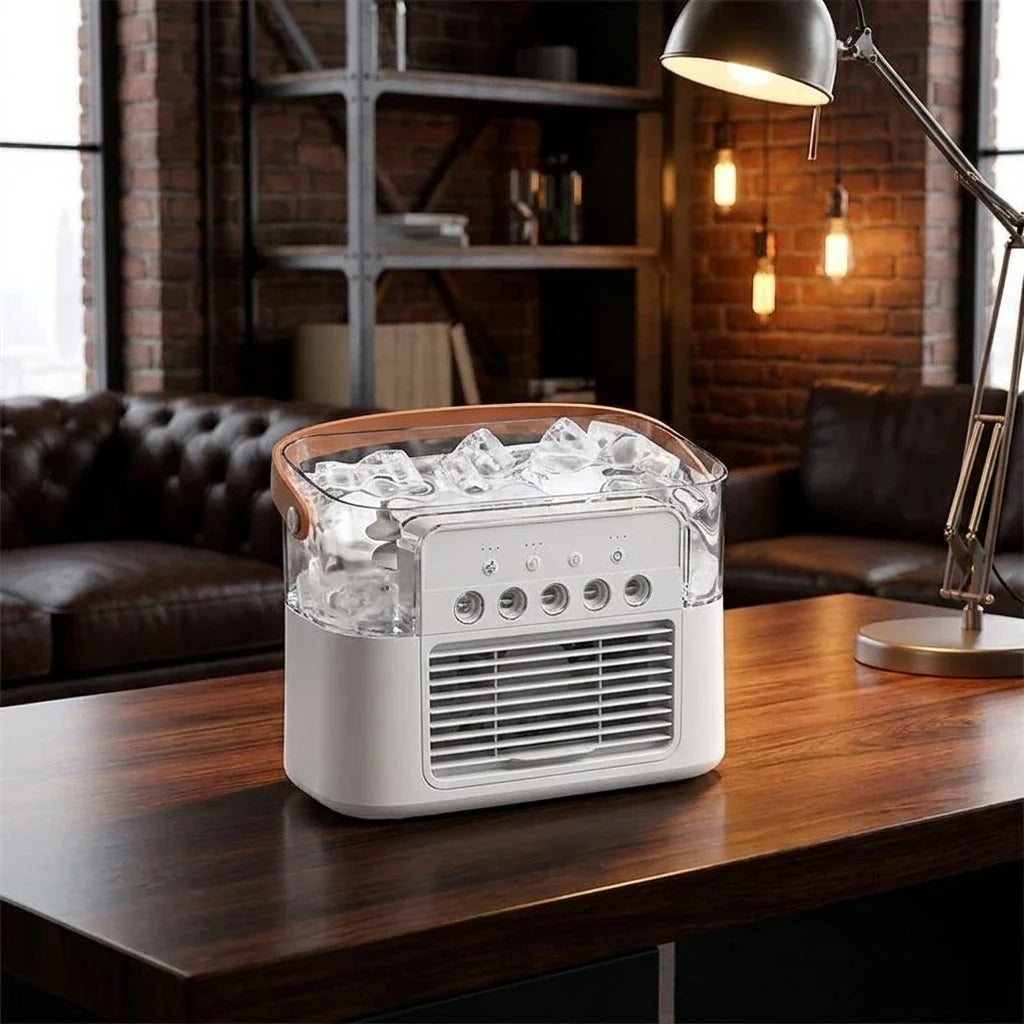 Ventilateur brumisateur 3-en-1 avec veilleuse – vue alternative
