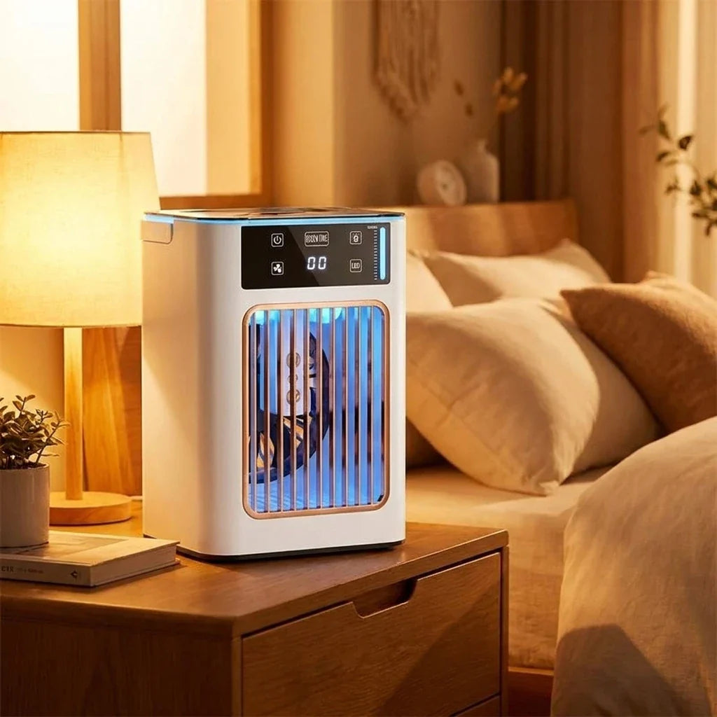 Rafraîchisseur d’air de bureau avec humidificateur – détail du produit