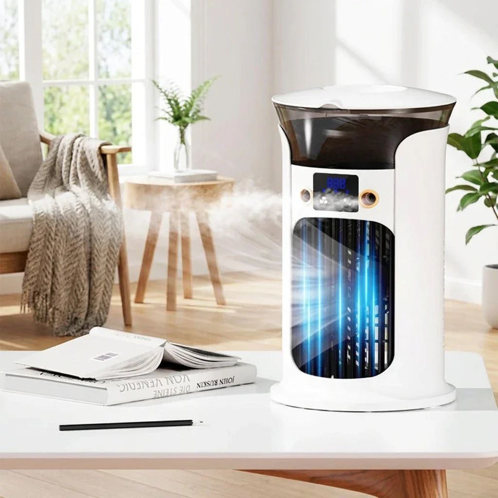 Mini rafraîchisseur d’air de bureau avec humidificateur – présentation du produit