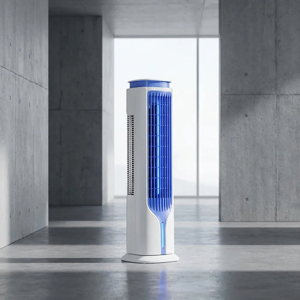 Ventilateur colonne rechargeable