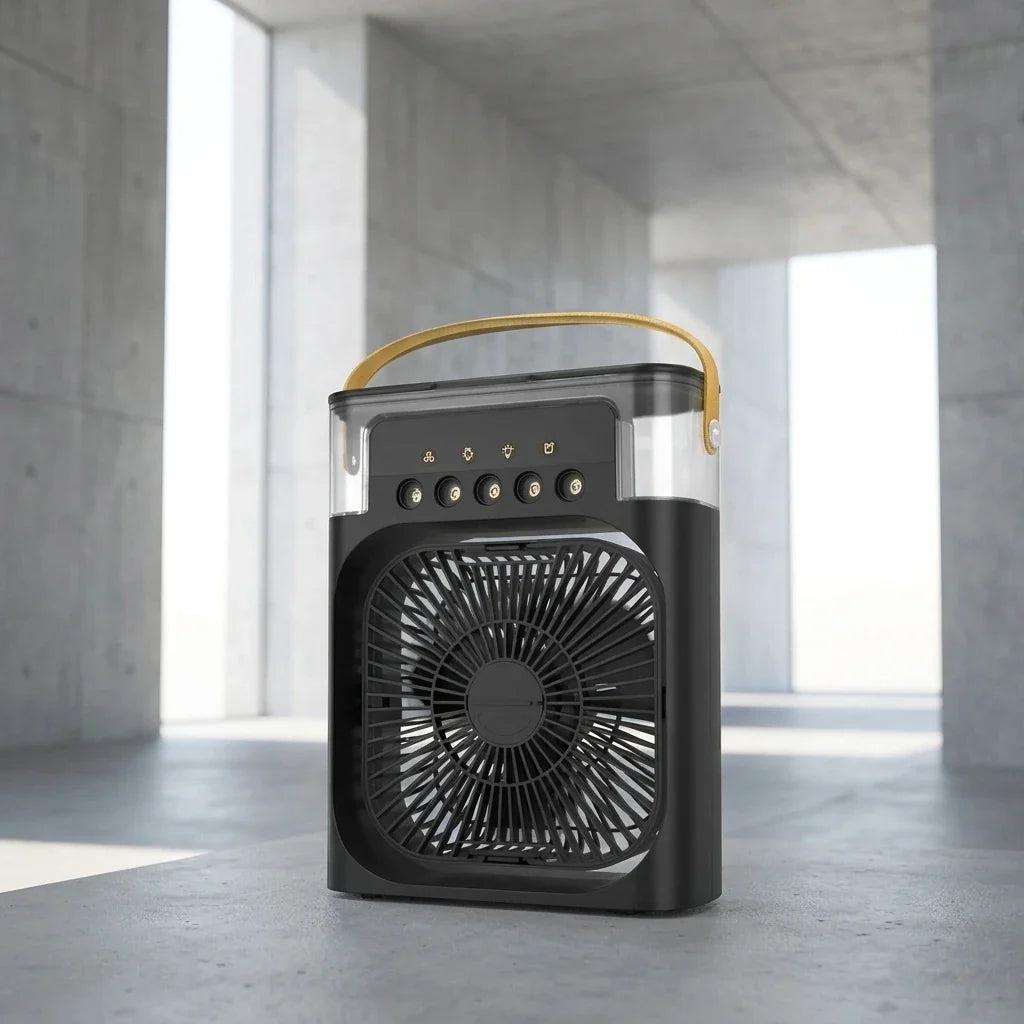 Ventilateur brumisateur 3-en-1 avec veilleuse – présentation du produit
