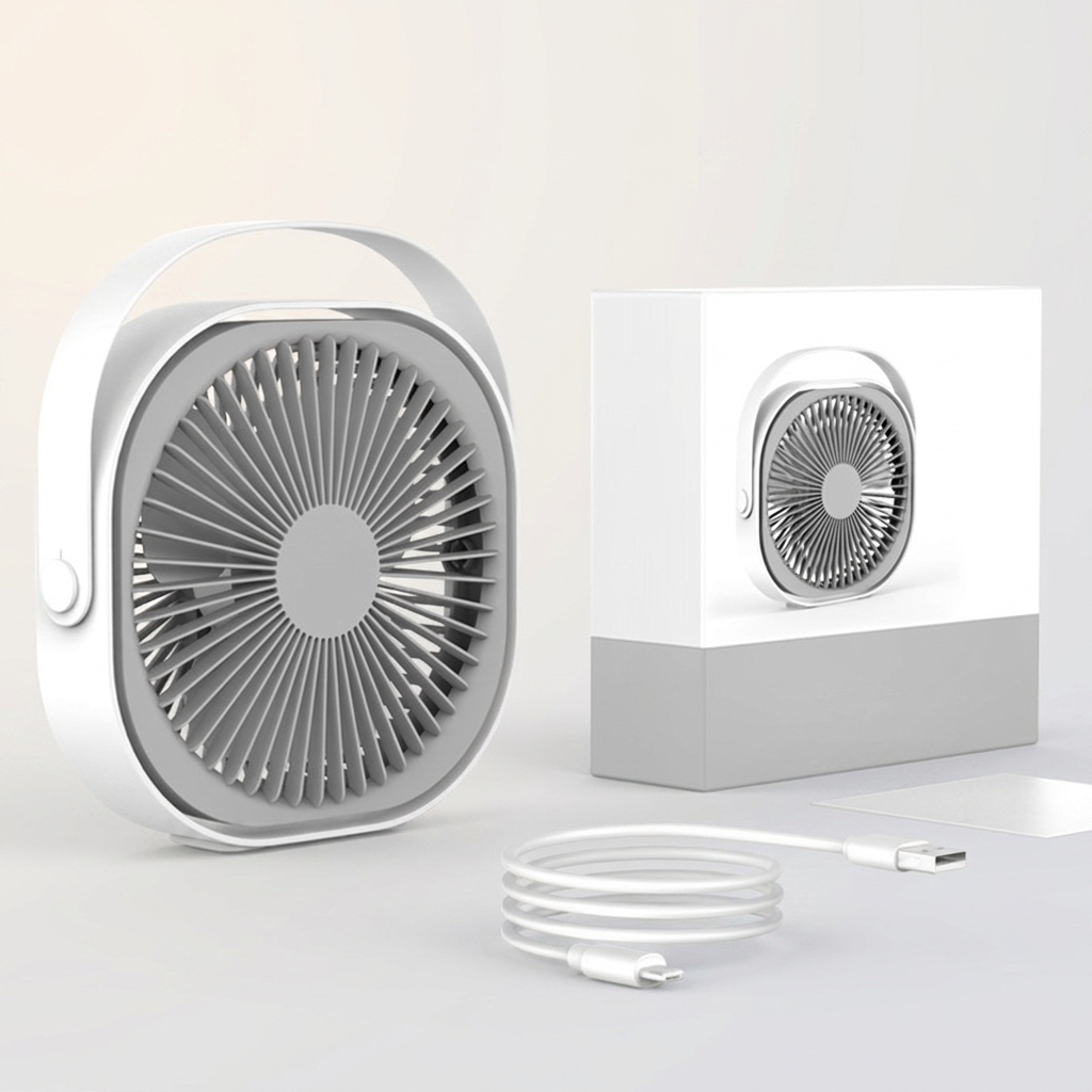 Ventilateur de bureau rechargeable – présentation du produit