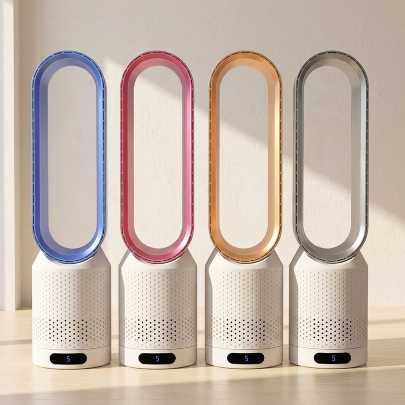Ventilateur sans pales 3-en-1 avec chauffage et purification