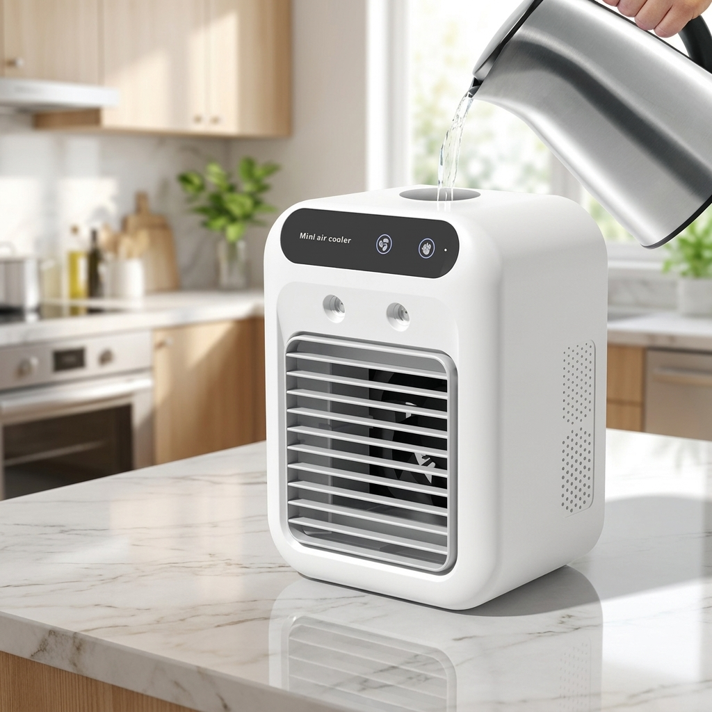 Rafraîchisseur d’air brumisateur compact