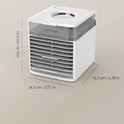Mini ventilateur de bureau avec brumisation – autre angle
