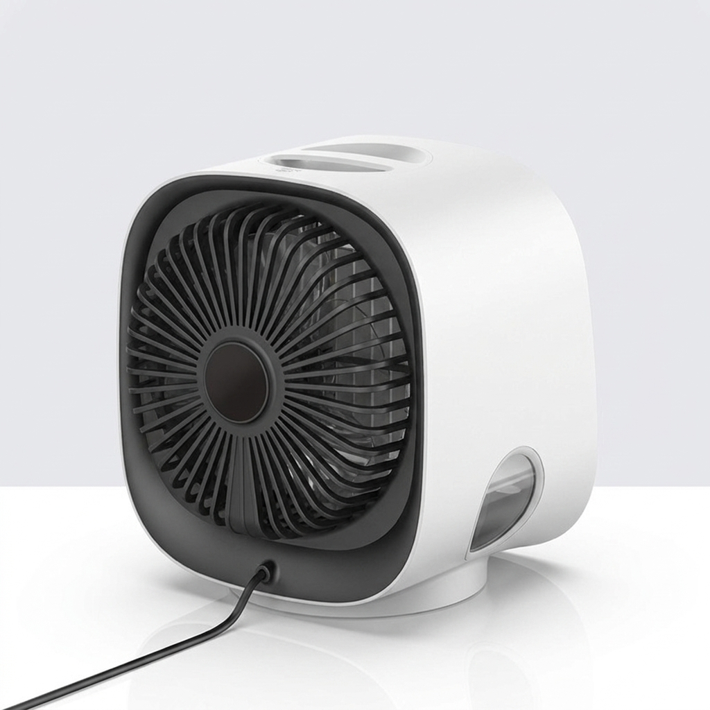 Ventilateur sans pales avec brumisation – détail du produit