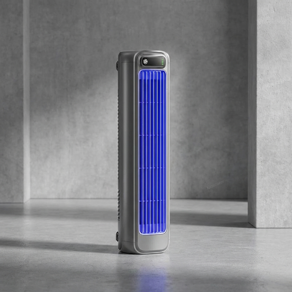 Ventilateur colonne rechargeable – autre angle