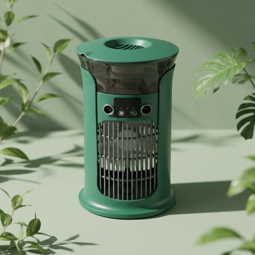 Mini rafraîchisseur d’air de bureau avec humidificateur – vue 6
