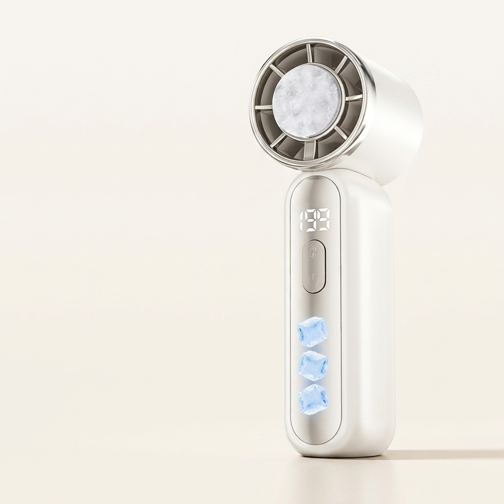 Ventilateur à main rechargeable – vue alternative