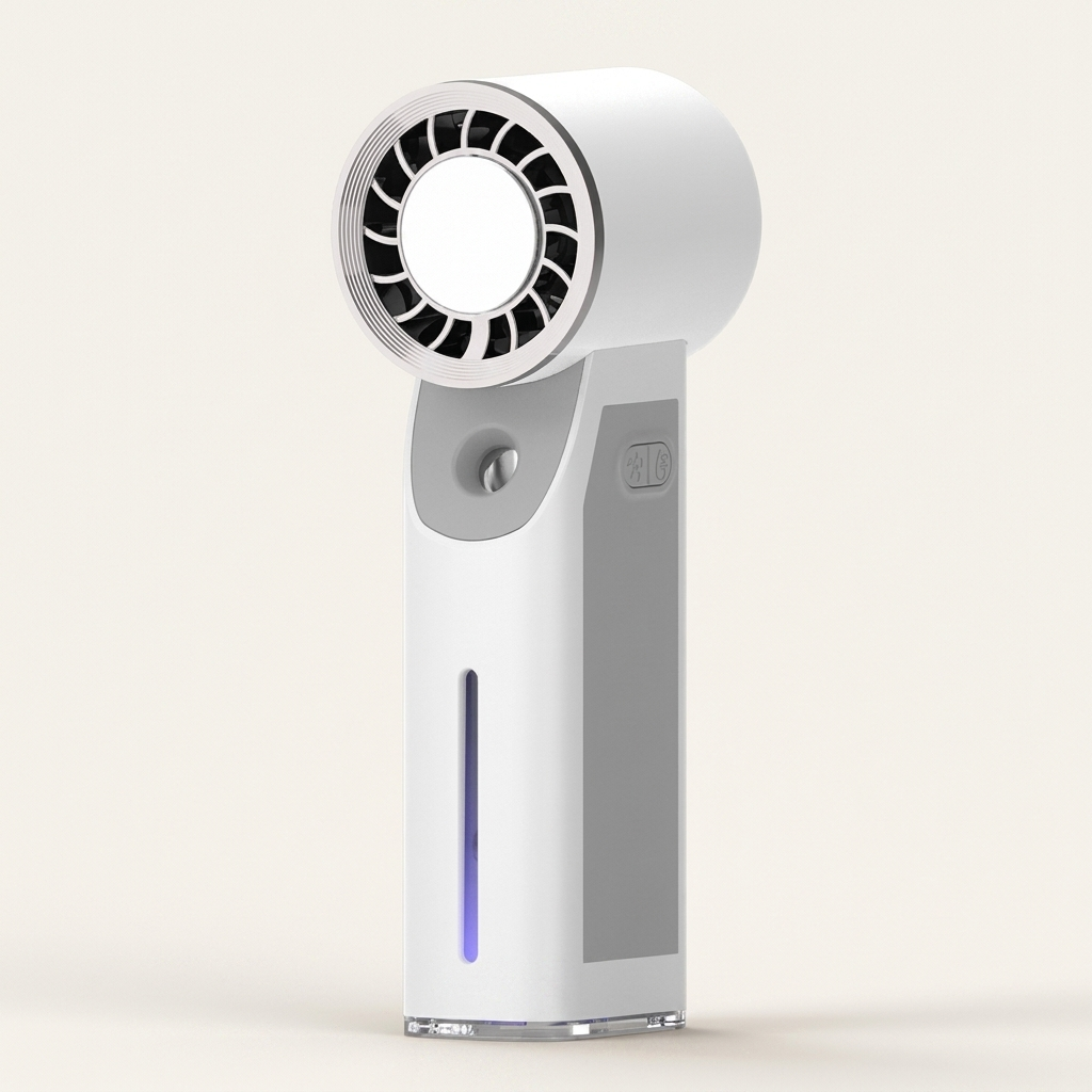 Ventilateur brumisateur à main rechargeable