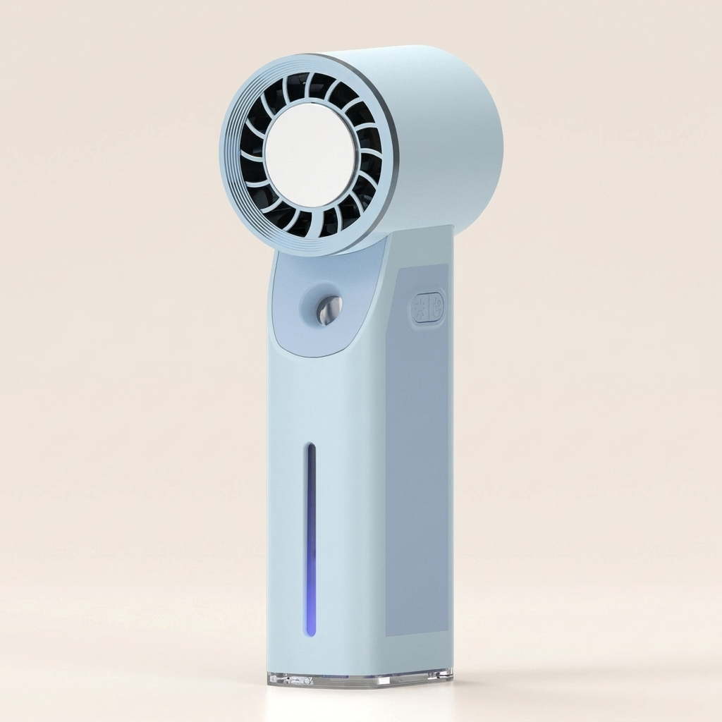Ventilateur brumisateur à main rechargeable – vue alternative