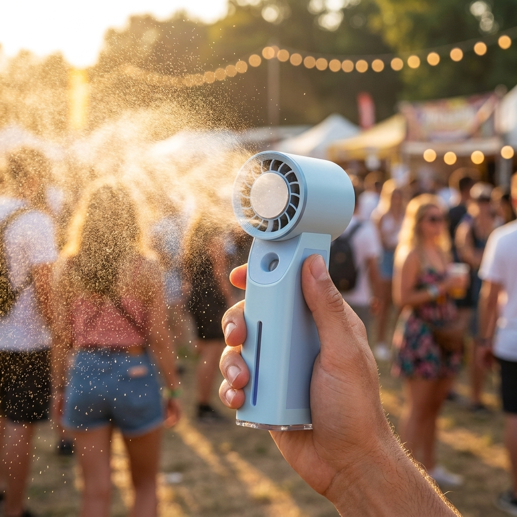 Ventilateur brumisateur à main rechargeable – présentation du produit