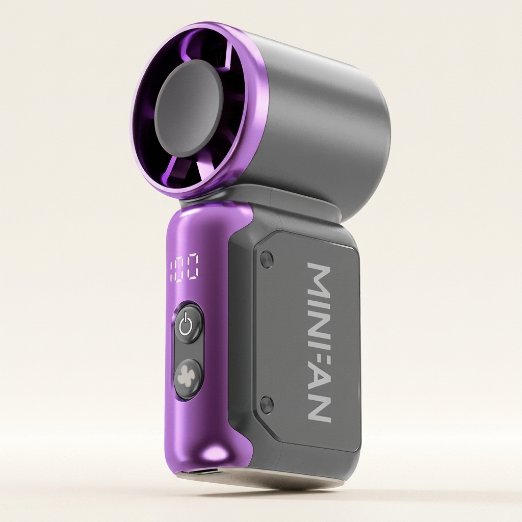 Mini ventilateur de poche rechargeable – vue alternative