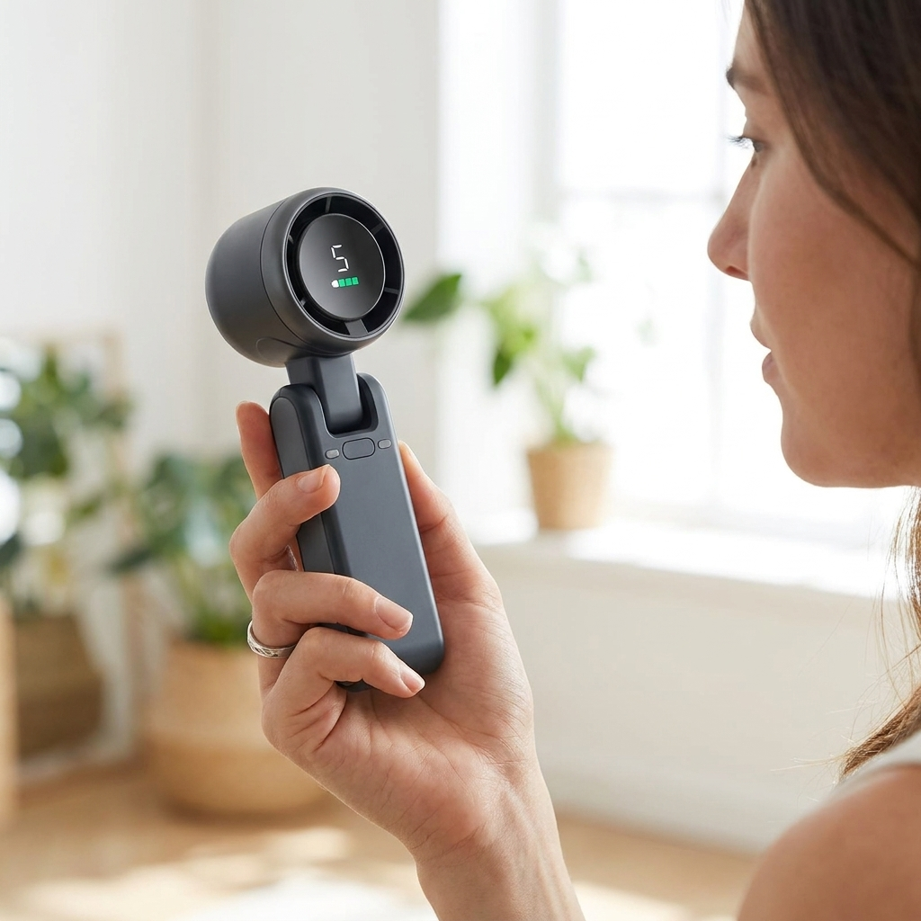 Ventilateur de voyage rechargeable – présentation du produit