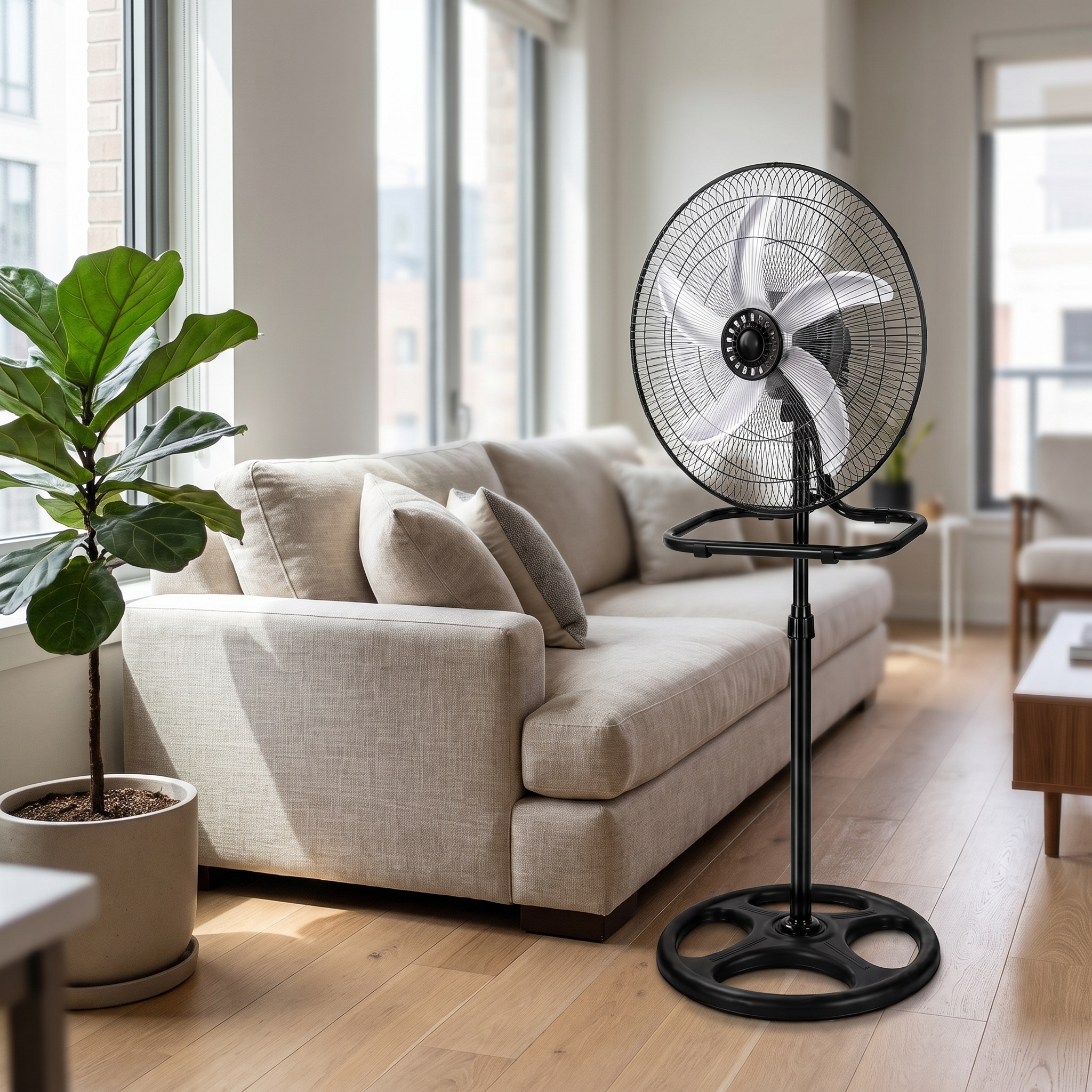 Ventilateur industriel en métal 3-en-1 – détail du produit